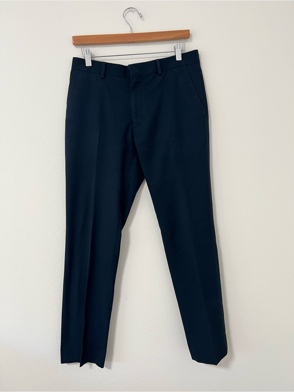 TOPMAN Men's Classic Dark Navy Dress Pants